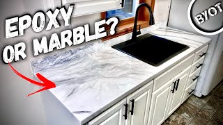 Make An Epoxy Vanity With A Real Rock Sink  Stone Coat Countertops [upl. by Rodina164]