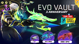 NEXT EVO VAULT EVENT 🥳 7TH ANNIVERSARY FREE REWARDS 2024  FREE FIRE NEW EVENT  FF NEW EVENT [upl. by Esinyt]