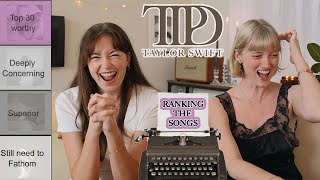 Ranking Every Song on THE TORTURED POETS DEPARTMENT 🤍 [upl. by Rehotsirhc]