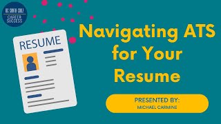 Navigating the Applicant Tracking System ATS for Your Resume [upl. by Katine]