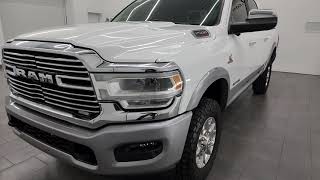 2020 RAM 2500 LARAMIE LEVEL 2 CUMMINS DIESEL WHITE OVER BILLET SILVER 4K WALKAROUND 14366Z [upl. by Aihsel]