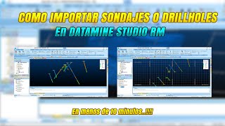 Como importar SONDAJES o DRILLHOLES a DATAMINE STUDIO RM  Super Fácil [upl. by Nauht]