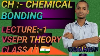 LECTURE1 CHEMISTRY CLASS 11 VSEPR THEORYCHAPTER  CHEMICAL BONDINGJAC BOARDNEET EXAM🇮🇳 [upl. by Hgierb]