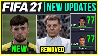 FIFA 21 NEWS  LATEST SQUAD UPDATE  NEW FACES CAREER MODE RATINGS UPGRADES ETC [upl. by Yatnahc429]