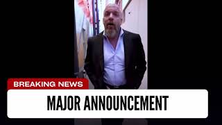 Triple H Announces Major Steel Cage Match [upl. by Eisso]