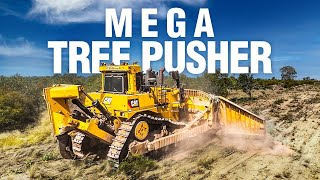 Cat D10 Bulldozer Clearing Land In Western Queensland [upl. by September214]