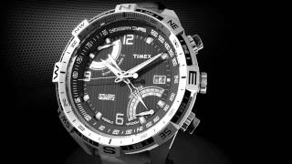 TIMEX® Intelligent Quartz FlyBack Chrono Compass  Howto Use the Chronograph [upl. by Pack]