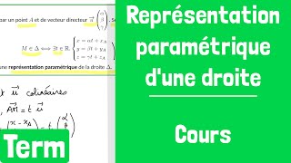 Comment déterminer lintersection dune droite et dun plan de lespace  Exercice type BAC [upl. by Arraet]