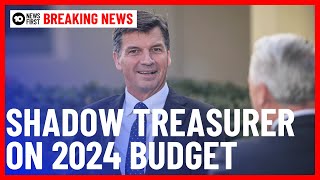 Shadow Treasurer Angus Taylor Speaks To Ashleigh Raper About 2024 Budget  10 News First [upl. by Aziram]