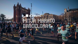 eDreams MITJA MARATÓ BCN 2023  HIGHLIGHTS [upl. by Spearman]