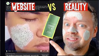 Testing the CRAZY Green Tea Mask from a Facebook Ad  Does it Work [upl. by Trubow232]