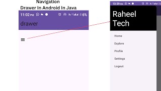 Android Navigation Drawer Tutorial  How to Create Navigation Drawer in Android Studio [upl. by Chadburn]