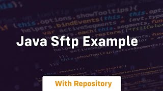 java sftp example [upl. by Hunter]