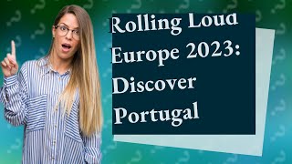 Where is Rolling Loud Europe 2023 [upl. by Noswal]