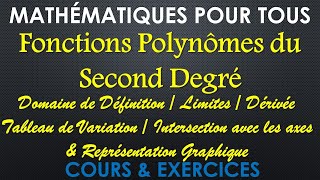 Fonctions Polynômes du Second Degré [upl. by Enaerb]