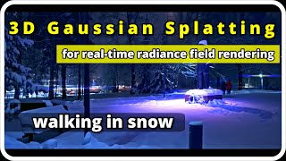 3D Gaussian Splatting Tested on Snowfall [upl. by Nuahsor]