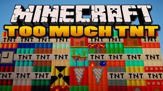 Minecraft Too Much TNT Mod  35 New TNTs [upl. by Ermeena]