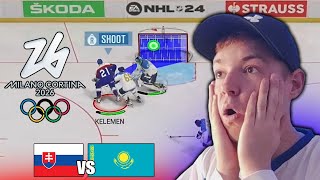 OH KVALIFIKÁCIA 2024  Slovensko  Kazachstan NHL 24 [upl. by Oyek]