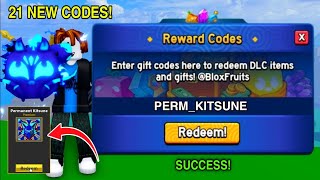 NEW CODES ALL WORKING CODES IN BLOX FRUITS 2024 NOVEMBER ROBLOX BLOX FRUITS CODES PERM KITSUNE [upl. by Haneekas]