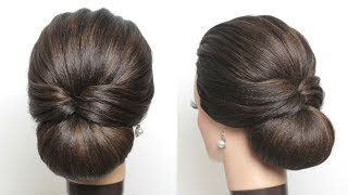 New Simple Bridal Hairstyle For Long Hair Easy Wedding Updo [upl. by Nylsirhc713]