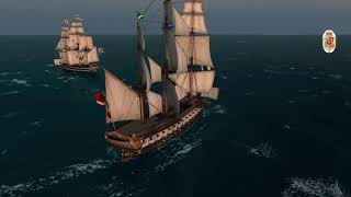 Naval Action  Admiraal de Ruyter vs St Pavel 1v1 [upl. by Linus570]