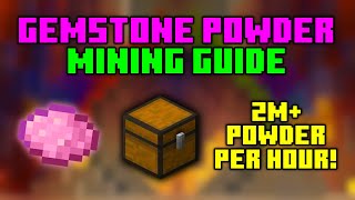 The FULL Gemstone Powder Mining Guide  Hypixel SkyBlock [upl. by Naujad]