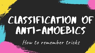 classification of antiamoebic drugs antiamoebic drugs pharmacology antiamoebic drugs [upl. by Naawaj473]