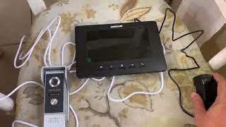 AMOCAM Video Intercom System Review Wired connection Good video and audio quality [upl. by Runkel]