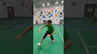 Four Corners Footwork Training autism badmintontraining [upl. by Haeluj510]