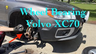 Front wheel bearing replacement on Volvo XC70 P3 Platform [upl. by Denten85]