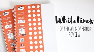 Whitelines Dotted A4 Notebook  unboxing amp honest review  Giveaway  GIFTED  studyandorganize [upl. by Krute]