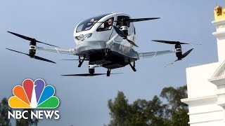 World’s First Passenger Drone Unveiled In China  NBC News [upl. by Lustick364]