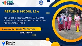 Program Diseminasi PJOK Tugas Refleksi 12e pemanfaatan sumber daya berbasis kekuatan [upl. by Ahsemed]