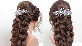 Easy hairstyle for long hair Braided hairstyle [upl. by Nollek]