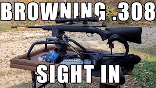 Browning AB3 308 win sight in and Test Fire [upl. by French]