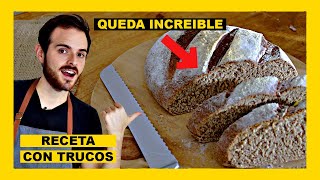 🔶 Como hacer PAN CASERO INTEGRAL Receta FACIL  Cocina Conmigo y QuedateEnCasa [upl. by Odirfliw]