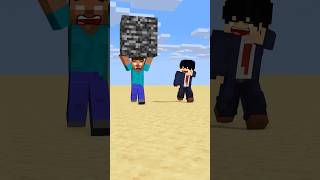 HELP Herobrine Power Up Running With Bigger And Bigger Bedrock friendship shorts trending anime [upl. by Eustashe]