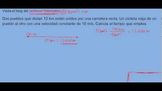 ejercicio  problema resuelto de cinemática 02 movimiento rectilinio uniforme M R U [upl. by Ssecnirp181]