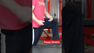 Back Pain FIX  Psoas Stretch backpain backstretches pinchednerve [upl. by Ahselef]