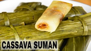 How to Make Cassava Suman  Cassava Suman with Bukayo Filling [upl. by Oinota895]