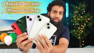 iPhone Price Drop Republic day sale 2024 Flipkart amp Amazon [upl. by Eylhsa622]