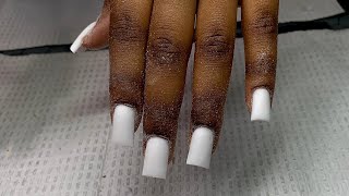 HOW TO GET CRISPY SQUARE NAILS [upl. by Nithsa]