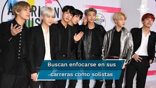 Integrantes de BTS lloran al anunciar que se separan por tiempo indefinido [upl. by Pirnot989]