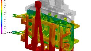 Trappe aéronautique Éole simulation du remplissage du moule [upl. by Rosena]