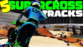 5 TRACKS to teach you HOW TO GET BETTER AT SUPERCROSS  MX BIKES [upl. by Roderich451]