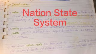 NationState System  Lecture Series [upl. by Aserej]