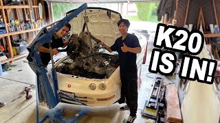 Finally Swapping The K20 Into My Integra [upl. by Schubert]