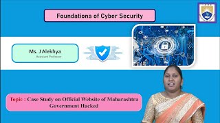 Case Study on Official Website of Maharashtra Government Hacked by Ms J Alekhya [upl. by Yhprum]