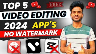 Top 5 video editing app for android  No watermark  5 best video editing app  2024 [upl. by Alieka]