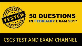 50 questions of CSCS Test in Feb 2017 [upl. by Drice]